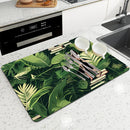 Axyaa Absorbent Non-slip Drain Mat for Coffee Bar and Kitchen Counter