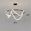 Axyaa Modern Minimalist LED Chandelier for Dining Table Kitchen Living Room