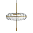 Axyaa Glass Oval LED Pendant Light for Dining Room, Bedroom, Kitchen