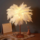 Feather Table Lamp with Remote Control USB Power Night Light for Axyaa Brand