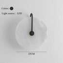 Axyaa Marble Circle Wall Lamp for Home Decor & Lighting Fixtures