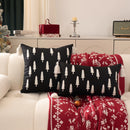 Embroidered Christmas Tree Cushion Cover Set for Festive Home Decor by Axyaa