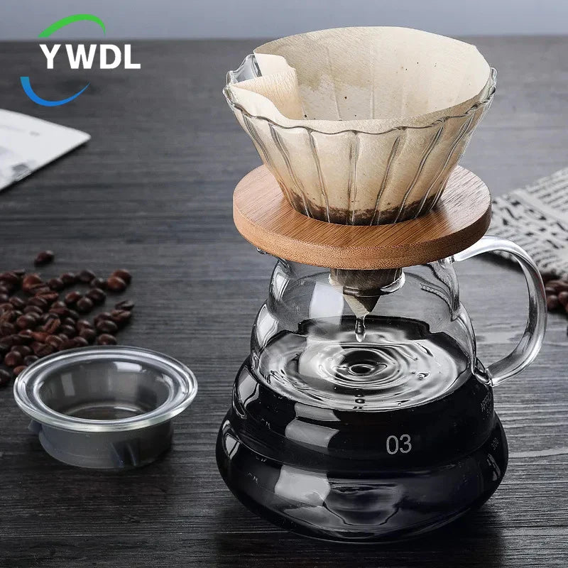Axya Glass Coffee Pot Filter Brewer Cloud Kettle Teapot