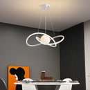 Axyaa Modern Nordic Moon Chandelier for Home Indoor Decor