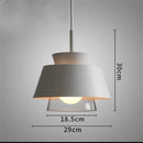 Axyaa Nordic Iron Glass Pendant Lights for Kitchen Living Room Bedroom LED Hanging Lamps