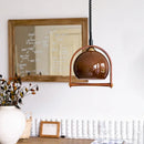 Axyaa Nordic Retro Orange Glass Pendant Chandelier LED Decoration