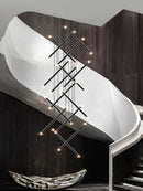 Axyaa LED Staircase Pendant Chandelier - Modern Nordic Design