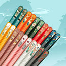 Axyaa Non-Slip Chopsticks Set - Reusable Chinese Tableware Kitchen Gift