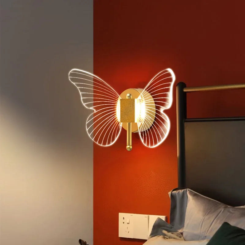 Axyaa Butterfly LED Wall Lamp Indoor Lighting Fixture Sconces