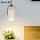 Axyaa Glass Pendant LED Lamp: Modern Luxury Hanging Lights for Home Décor
