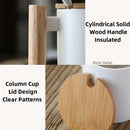 Axyaa Ceramic Handle Mug with Lid, Spoon Nordic Coffee Cup Teaware Drinkware