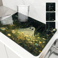 Axyaa Halloween Diatom Tableware Drain Mat for Kitchen Counter and Coffee Bar