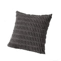 Axyaa Tripe Stripe Corduroy Cushion Cover 18x18 Inch - Boho Chic Home Decor for Living Room