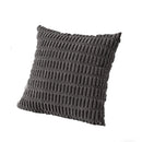 Axyaa Tripe Stripe Corduroy Cushion Cover 18x18 Inch - Boho Chic Home Decor for Living Room
