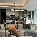 Axyaa Marble Pendant Light Chandelier LED Dimmable Luxury Elegant Dining Kitchen Island