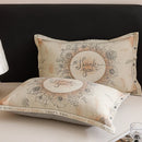 Axyaa Cotton Linen Gauze Jacquard Pillowcase Set, 48x74cm, Home Comfort Pair