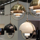 Axyaa Rotating Ball Pendant Light: Nordic Ins Style Chandelier for Restaurant, Bar, and Cafe