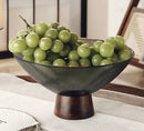 Axyaa Glass Fruit Plate: High-Capacity Candy Box, Elegant Living Room Ornament