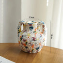 Axyaa Minimalist Pottery Vase for Table Decor and Flower Arrangement