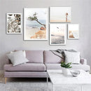Axyaa Seaside Seagull Canvas Art Print Seascape Wall Poster Modern Home Decor
