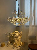 Axyaa Modern Flower Chandeliers Crystal Pendant Lamps for Home Decor