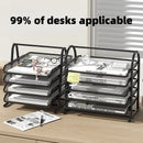 Axyaa Multi-layer Metal Mesh File Tray, Drawer-style Document Holder for Office Desk