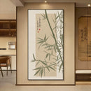 Axyaa Bamboo Entrance LED Light Wall Decor - High-end Chinese Style Home Hanging Painting