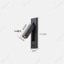 Axyaa LED Adjustable Angle Wall Lamp with USB Charging Port