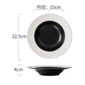 Axyaa Ceramic Soup Bowl Salad Plate Pasta Bowl Set for Molecular Cuisine