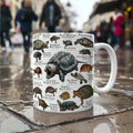 Axyaa Turtle Atlas Mug - Vintage Botanical Illustration, Microwave Safe Coffee Cup