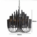 Axyaa Nordic Wooden Candlestick Chandelier Hanging Lamp for Home Lighting