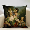 Axyaa New Mexico Painter Self Portrait Cushion Cover - Decor Pillowcase for Home Office