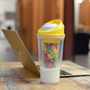 Axyaa Portable Cereal Cup - Leak-proof Hot/Cold Mug for Milk and Oats