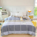 Axyaa Striped Cotton Duvet Cover for Queen/King Size Double Bed - Single Bed Kids Cover