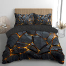 Luxurious Snake Print Duvet Cover Set - Axyaa Bedding Essentials