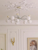 Axyaa French Style Glass Pendant Ceiling Chandelier for Living Room Kitchen Island