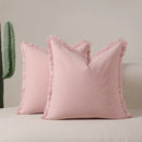 Axyaa Simple Light Luxury Solid Color Cushion Cover 50x50 Home and Sofa Decor