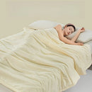 Axyaa Solid Color 5D Embossed Knitted Summer Quilt - Washed Cotton Cool Quilt