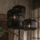 Axyaa Rattan Pendant Lamp: Modern Woven LED Chandelier for Home Decor Lighting
