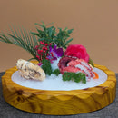 Axya Sushi Boat Plate Set - Premium Round Tray for Serving Sashimi and Seafood