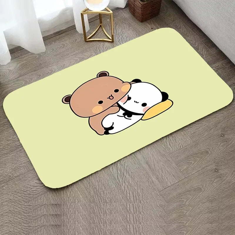Axyaa Bear Carpet Entrance Mat - Water-Absorbent & Anti-Slip Home Decor