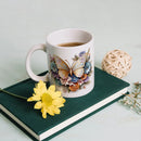 Axyaa 3D Butterfly Picture Coffee Mug 11oz Ceramic Tea Cup - Friends Birthday Gift