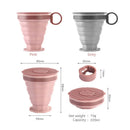 Axyaa Folding Coffee Cup: Portable Outdoor Water Cup with Lid for Travel