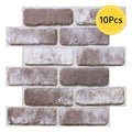 Axyaa 3D Brick Wall Stickers, Peel and Stick Backsplash for Kitchen, Bathroom Decoration