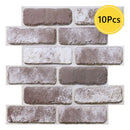 Axyaa 3D Brick Wall Stickers, Peel and Stick Backsplash for Kitchen, Bathroom Decoration