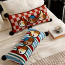 Axyaa Cartoon Dog Rectangular Pillow Mid-Century Style Home Backrest Cushion