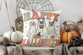 Axyaa Halloween Ghosts and Skulls Pillow Cover for Sofa, Bedroom, Car