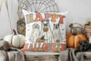 Axyaa Halloween Ghosts and Skulls Pillow Cover for Sofa, Bedroom, Car