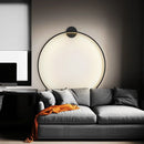 Axyaa Modern 80CM LED Circle Wall Lamp for Indoor Lighting in Living Room and Hotel Hall
