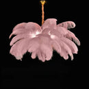 Axyaa Modern Nordic LED Ostrich Feather Ceiling Chandelier